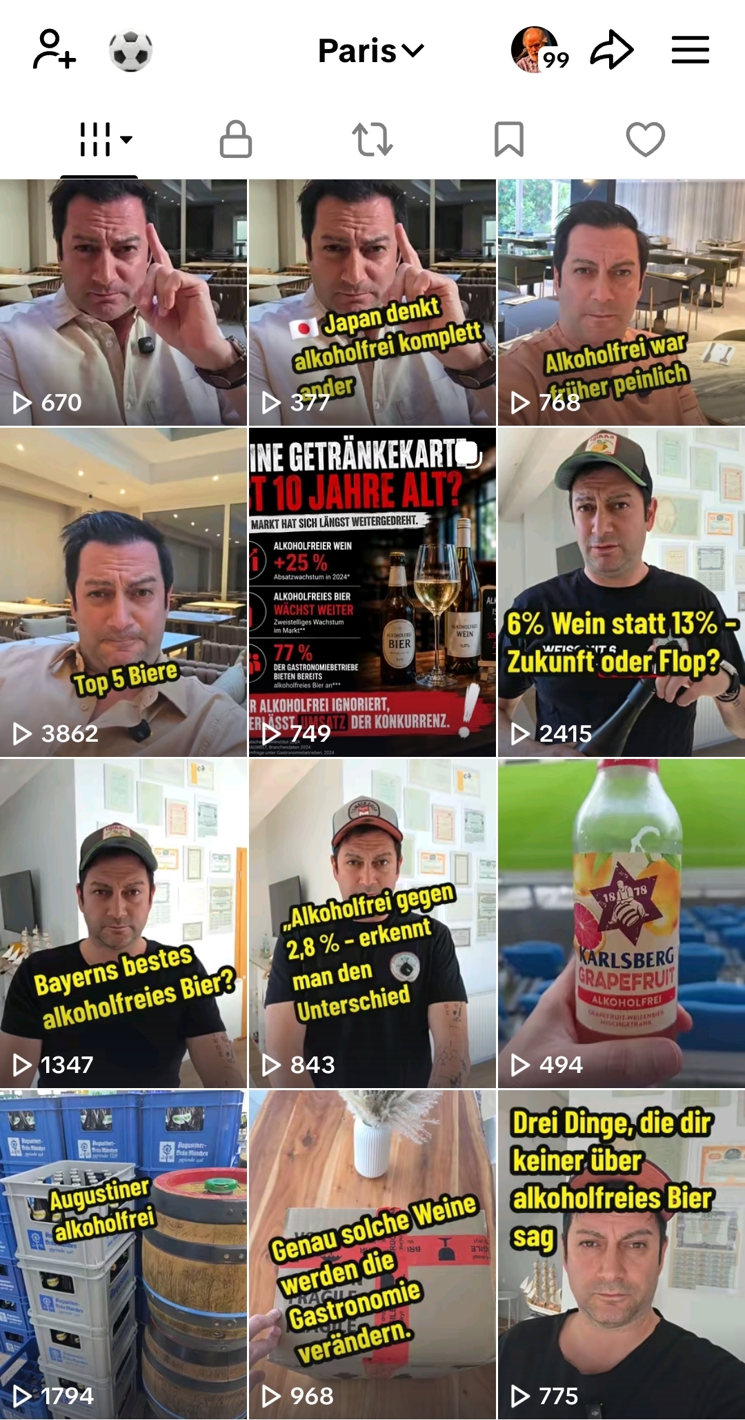 Creator-Profil von Paris Andreadis mit Beiträgen über alkoholfreie Getränke