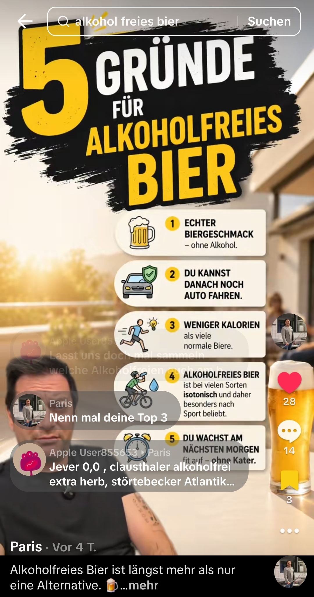 Creator-Beitrag von Paris Andreadis über alkoholfreies Bier